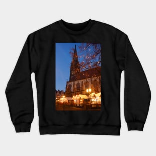 Lambertikirche, church, Christmas market, Munster, city, Westphalia Crewneck Sweatshirt